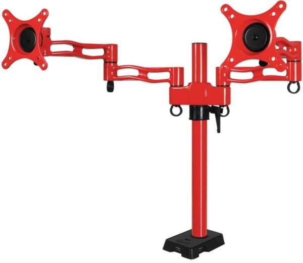Arctic Z2 Dual Monitor Stand With USB HUB RED Βασεις στηριξης tv (PER