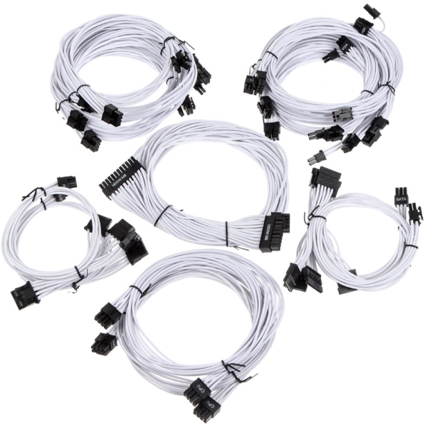 Kit Cavi Intrecciati Super Flower Computer – Nero/Verde – Alimentazione PC – SF-1000CS-BKGR