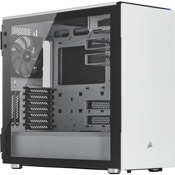 CASE CORSAIR CARBIDE SERIES 678C LOW NOISE TEMPERED GLASS MID-TOWER WHITE