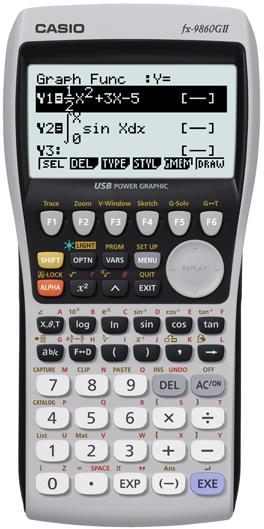 Casio 9860 top gii