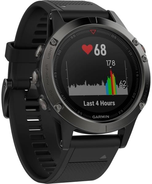 fenix 5 slate gray with black band