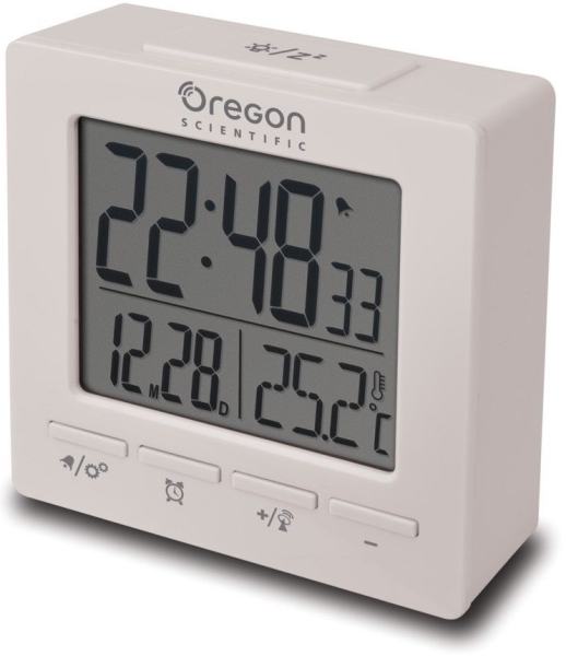 Oregon Scientific Rm511 Radio Controlled Alarm Clock White Ρολογια