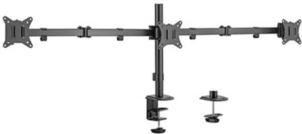 GEMBIRD MA-D3-01 ADJUSTABLE DESK 3-DISPLAY MOUNTING ARM (ROTATE TILT SWIVEL) 17-27 UP TO 7 KG