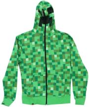 jinx minecraft creeper premium zip up hoodie l photo