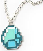 jinx minecraft diamond pendant necklace photo