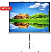 maclean mc 595 projection screen with tripod 100 4 3 200x150cm photo