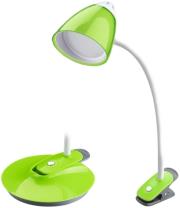 maclean mce113 table led lamp stand clip green photo