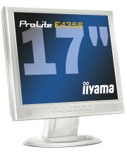 iiyama e435s 17 tft white dvi speakers photo