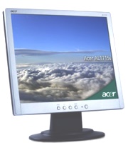 acer al1715s 17 lcd silver photo