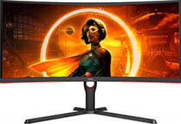 othoni aoc cu34g3s bk 34 qhd 165hz curved photo
