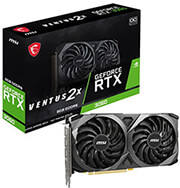 vga msi geforce rtx3060 ventus 2x 8g oc 8gb lhr gddr6 pci e retail photo