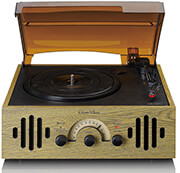 lenco tt 41ok retro turntable with built in speakers photo