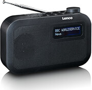 lenco pdr 016bk portable dab fm radio with bluetooth black photo