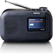 lenco pdr 026bk portable dab fm radio with bluetooth black photo