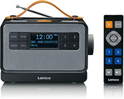 lenco pdr 065bk portable fm dab radio with big buttons and easy mode function black photo