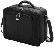 dicota multitwin 14 156 spacious carry case for notebook printer and documents black photo