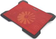 omega omncp8088r laptop cooler pad 156 chilly 1 fan 4 usb ports red photo