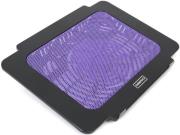 omega omncpk16pu 156 laptop cooler pad breeze 14cm fan usb port purple photo