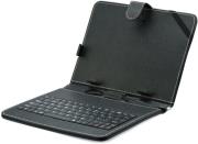 book case universal with keyboard with micro usb for tablet 8 black photo
