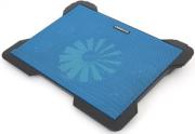 omega om42184 laptop cooler pad cyclone 5 fans 2 usb port blue photo