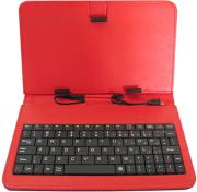 rebeltec ks7 tablet case with keyboard 7 red photo