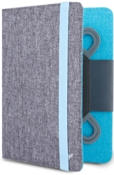 beeyo slim dual tablet case 7 8 grey blue photo