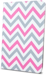 greengo universal case zigzag grey pink for tablet 7 8  photo