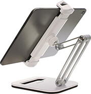 4smarts desk stand ergofix h23 for smartphones and tablets silver white photo