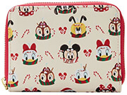 loungefly disney mickey and minnie hot cocoa mugs aop zip around wallet wdwa2354 photo