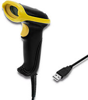 qoltec laser scanner 1d 2d usb black photo