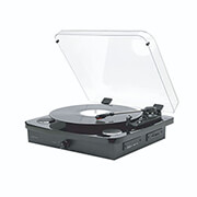 denver vpl 230b turntable with usb for recording from turntable black photo