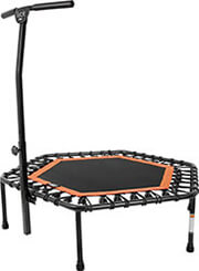 trampolino amila diametroy 112cm exagono me labi ypostirixis portokali 70263 photo