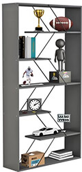 bibliothiki tars gkri melamini mayres metallikes berges hm224020 84x24x157y ek photo