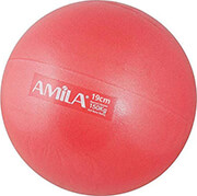 mpala gymnastikis amila pilates ball 19cm kokkini bulk 48433 photo