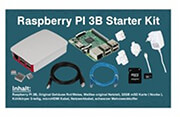 raspberry pi 3b case heatsinks microhdmi ethernet sdcard charger full kit  photo