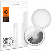 spigen airskin shield hd 4 pack clear for apple airtag photo