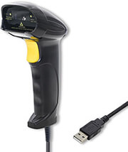 qoltec laser scanner 1d usb black photo