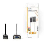 nedis ccgp37301bk20 displayport vga cable displayport male vga male 20 m black photo