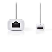 nedis ccgp64950wt02 usb type c adapter cable type c male rj45 female 02 m white photo