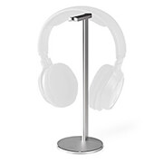 nedis hpst200al headphones stand height 276 cm aluminium aluminium photo