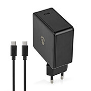nedis wcpd65w100bk wall charger 30 325a number of output 1xusb c 200m max output power 65w photo