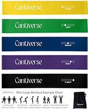 cantiverse ml60 mini loop band set 60 x 5 cm latex 5 pcs xl l m h xh