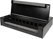 logilink np0091 consolidation point box for 8 12 keystone module metal black photo logilink np0091 consolidation point box for 8 12 keystone module metal black photo