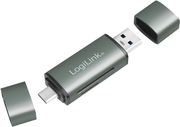 logilink cr0043 usb 32 gen1 card reader for sd and microsd card aluminium case photo