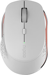rapoo m300 silent multi mode wireless mouse light grey photo