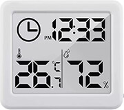 greenblue thermometer with clock function white photo