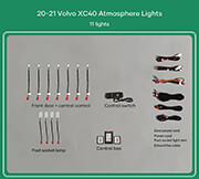 digital iq ambient light volvo xc40 mod 2018 11 lights 64 colors photo