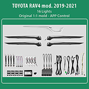 diq ambient toyota rav4 mod2019 digital iq ambient light toyota rav4 mod2019 16 lights photo