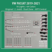 diq ambient vw passat mod2019 2021 digital iq ambient light vw passat mod2019 2021 18 lights photo