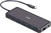 4smarts smart dock 11 in 1 pd 100w 4x usb 32 g bit lan rj45 hdmi 4k 2x display port